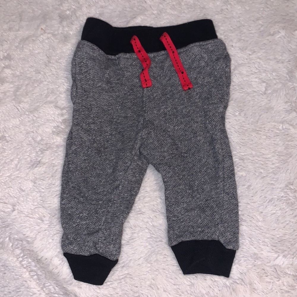 (3 for $10) grey 3-6 month pants - joggers baby boy clothing